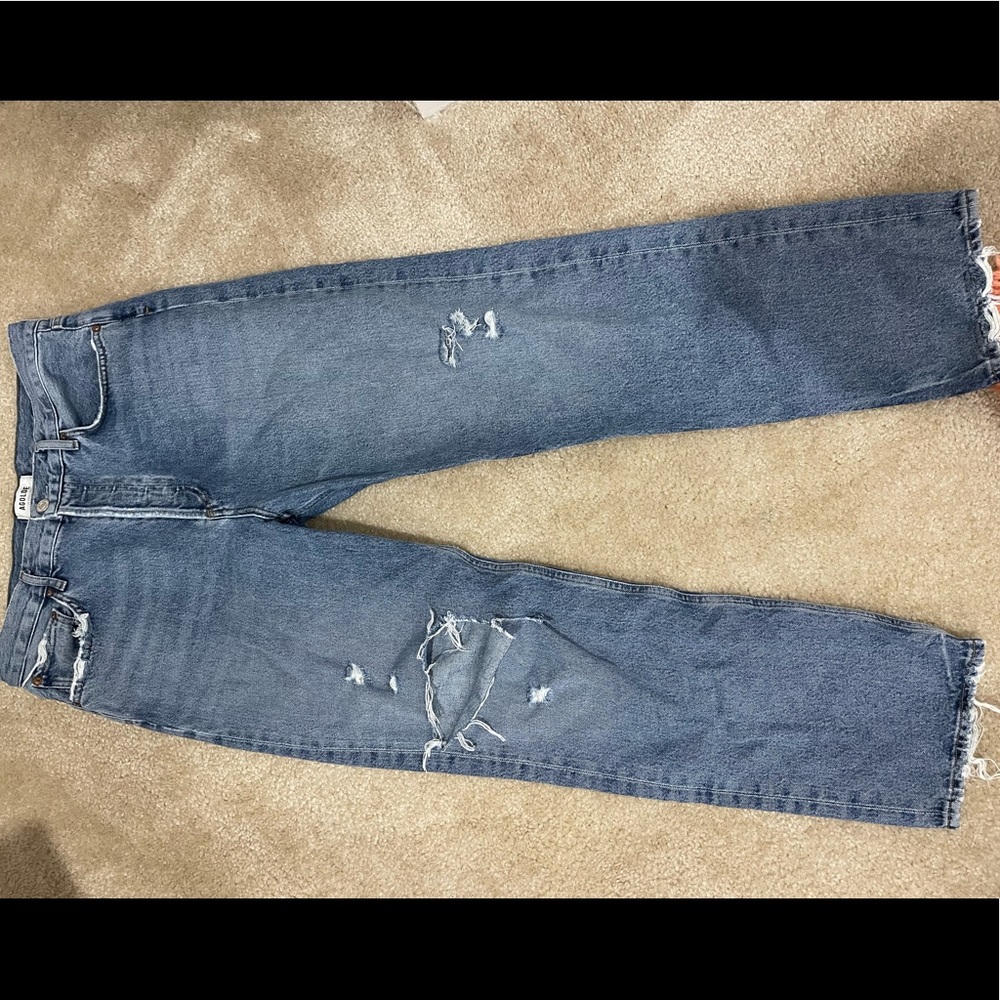 Agolde straight leg distressed jeans size 30